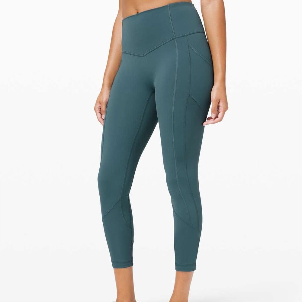 Lululemon Women's All The Right Places Crop II 23" Desert Teal Leggings Size 8